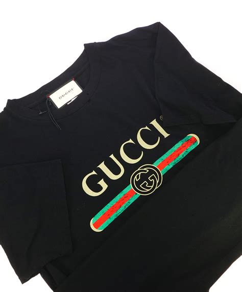 vintage gucci t shirt mens|gucci oversized t shirt.